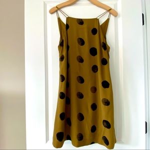 UO Silence + Noise Big Polka Dots Rayon Dress